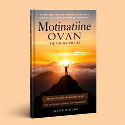 A captivating book cover design for a motivational book