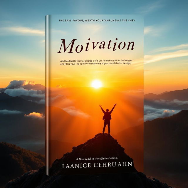 A captivating book cover design for a motivational book