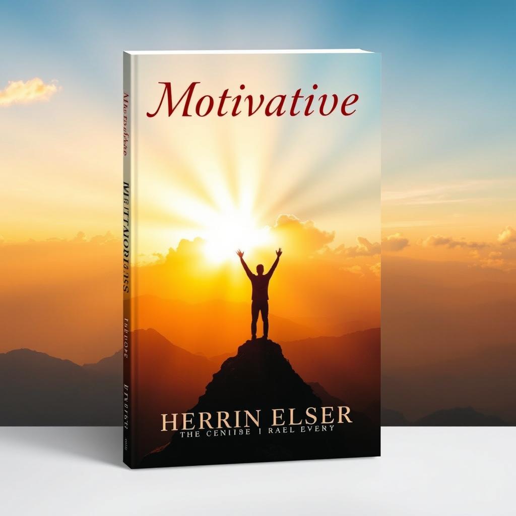 A captivating book cover design for a motivational book