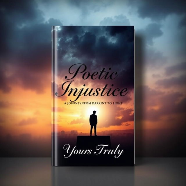 A hauntingly beautiful book cover for the novel "Poetic Injustice"