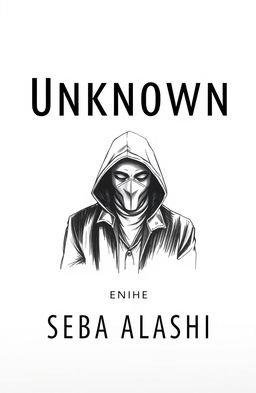 A mysterious and intriguing book cover design for a book titled 'Unknown'