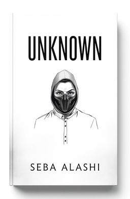 A mysterious and intriguing book cover design for a book titled 'Unknown'