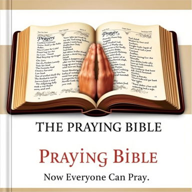 A book cover design for 'The Praying Bible'