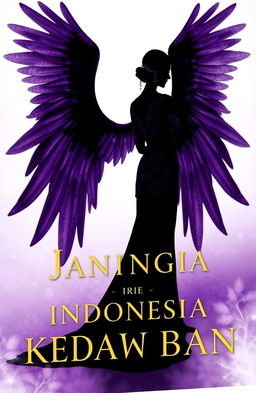A book cover featuring a silhouette of a woman in a traditional Indonesian kebaya, viewed from the back
