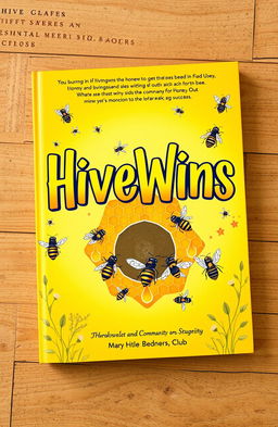 A captivating and creative book cover featuring the title "HiveWins" in bold, stylized letters