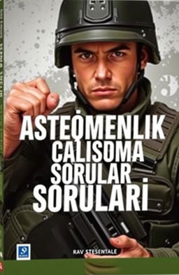 A cover photo featuring a strong, focused soldier in military attire, looking determined and ready for action