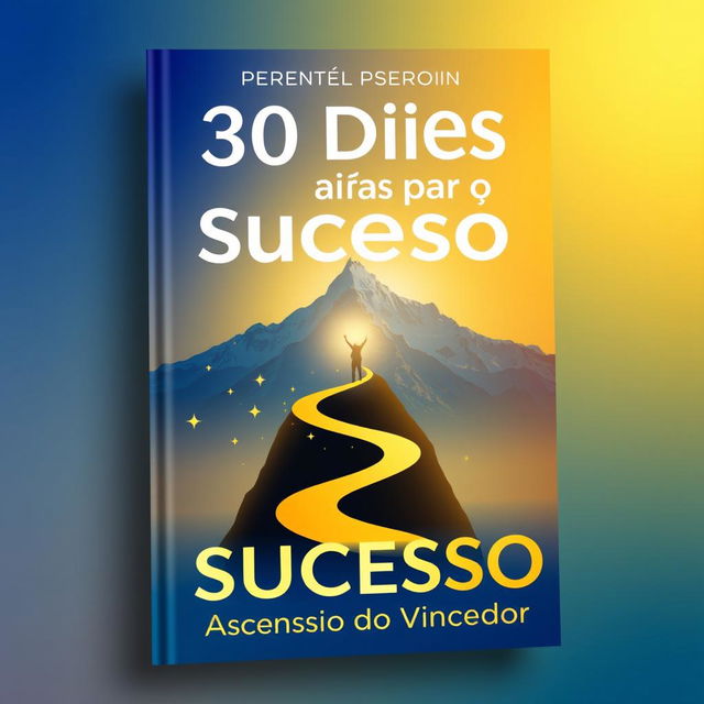 A book cover design titled '30 Dias para o Sucesso' with the subtitle 'A Ascensão do Vencedor'