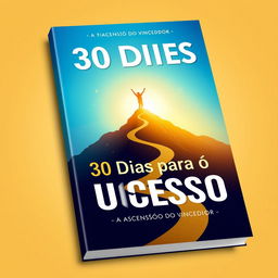 A book cover design titled '30 Dias para o Sucesso' with the subtitle 'A Ascensão do Vencedor'