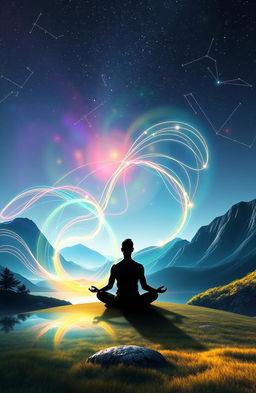 An artistic representation of the intersection between physics and mental health