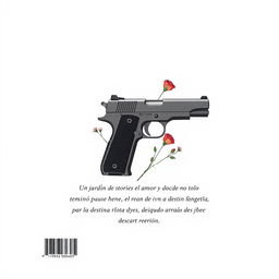 A back cover design featuring a clean white background