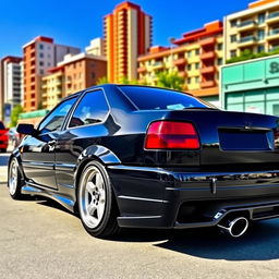 A sleek and stylish 1994 Volkswagen Vento MK3, featuring a dynamic body kit that enhances its sporty appearance