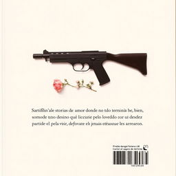 A back cover design featuring a clean white background