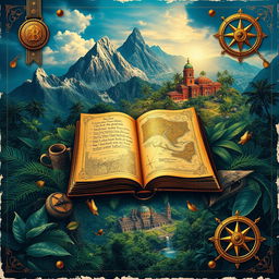 A captivating visual collage that captures elements of action, adventure, and mystery
