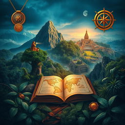 A captivating visual collage that captures elements of action, adventure, and mystery