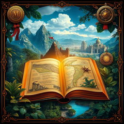A captivating visual collage that captures elements of action, adventure, and mystery