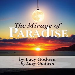 A captivating book cover design featuring a beautiful sunset over Puerto Vallarta Bay