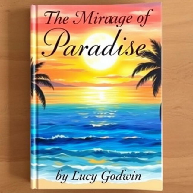 An impressionist style book cover depicting a mesmerizing sunset over Puerto Vallarta Bay, with gentle waves reflecting the warm colors of the sky