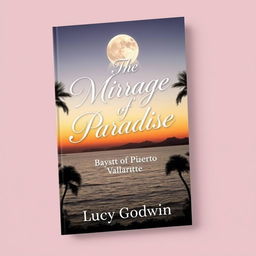 A beautifully designed book cover showcasing a serene sunset over the Bay of Puerto Vallarta