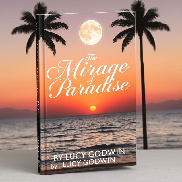 A beautifully designed book cover showcasing a serene sunset over the Bay of Puerto Vallarta