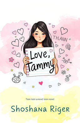 A book cover for a teen novel titled 'Love, Tammy' by Shoshana Riger