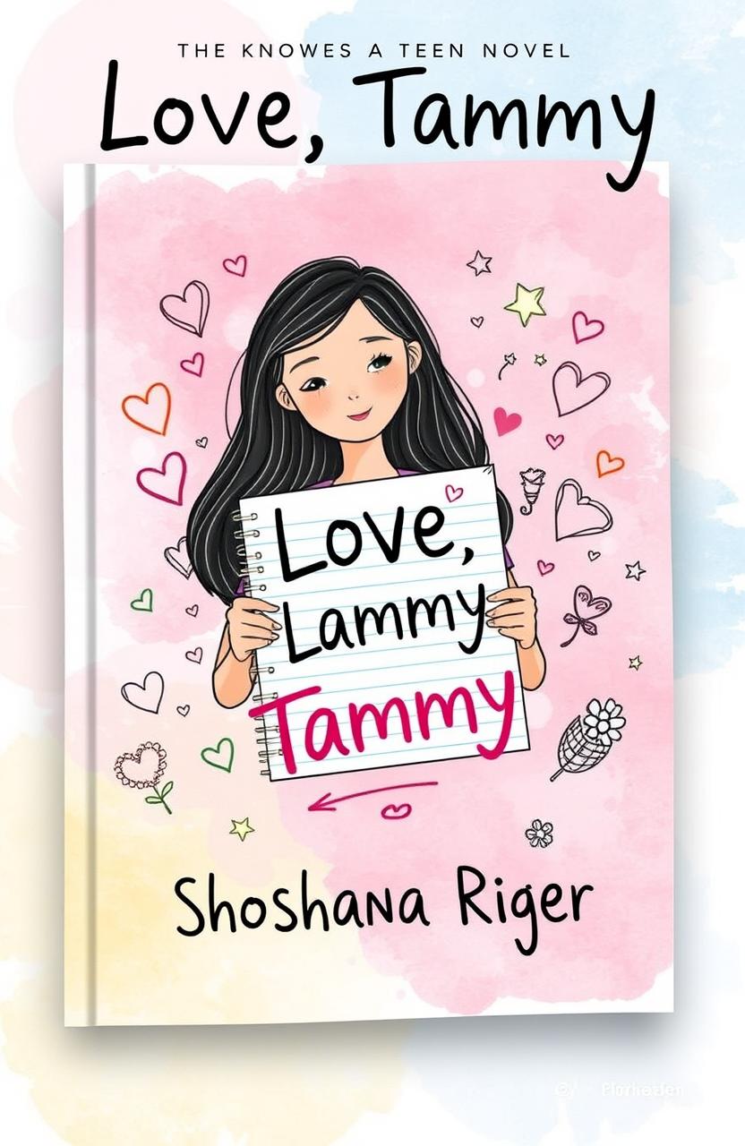 A book cover for a teen novel titled 'Love, Tammy' by Shoshana Riger