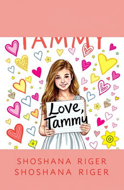 A captivating book cover for a novel titled 'Love, Tammy' by Shoshana Riger