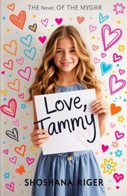 A captivating book cover for a novel titled 'Love, Tammy' by Shoshana Riger