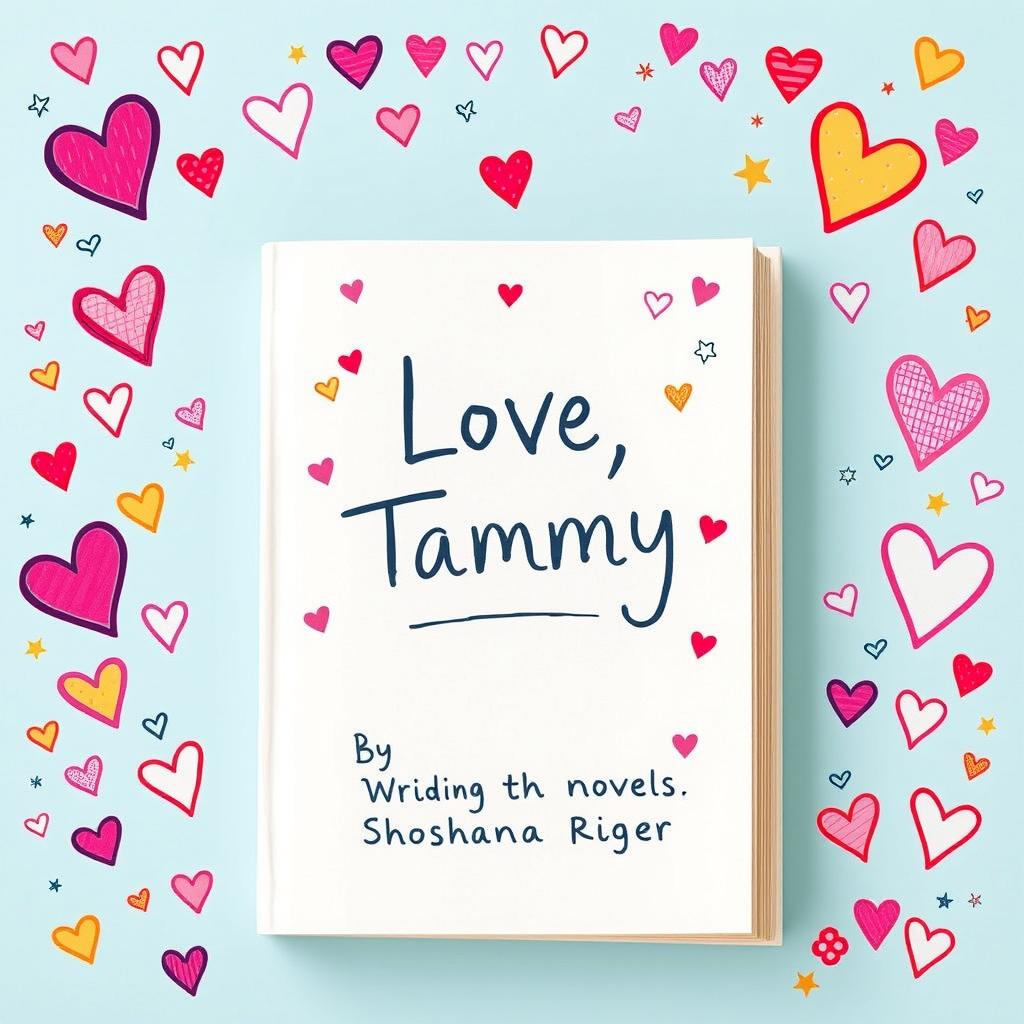 A charming book cover for a novel titled 'Love, Tammy' by Shoshana Riger