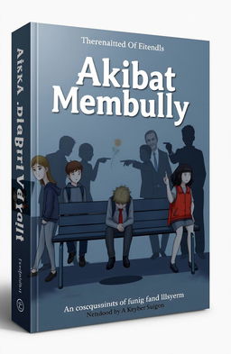 A book cover design themed around the consequences of bullying