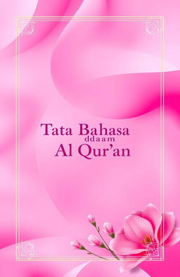 A stunning book cover design featuring a vibrant background of soft pink and fuchsia blended beautifully