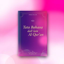 A beautiful book cover design featuring a vibrant background of soft pink and fuchsia, merging seamlessly