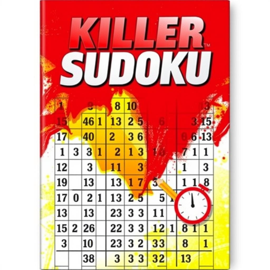 An engaging and bold front cover design for a 'Killer Sudoku' book