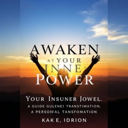 An inspiring book cover design for 'Awaken Your Inner Power: A Guide to Personal Transformation'