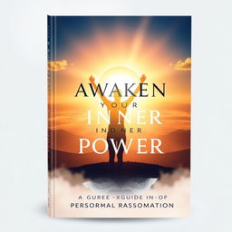 An inspiring book cover design for 'Awaken Your Inner Power: A Guide to Personal Transformation'