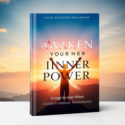 An inspiring book cover design for 'Awaken Your Inner Power: A Guide to Personal Transformation'