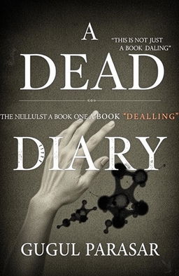 A captivating book cover for "A DEAD DIARY" featuring a hauntingly beautiful design