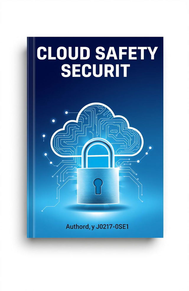 A compelling book cover design titled 'Cloud Safety Security'