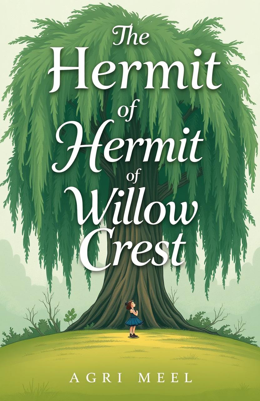 An illustrated book cover design featuring a predominantly green color scheme with accents of natural colors like browns, blues, and soft yellows