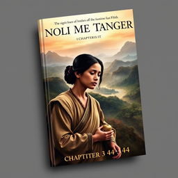 A striking book cover for chapters 43 and 44 of 'Noli Me Tangere', featuring a dramatic and emotional scene symbolic of the struggles faced by the characters in these chapters