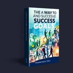A book cover design for 'The Way to Achieve Goals and Success' by Faheem Bilal Teeli