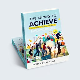 A book cover design for 'The Way to Achieve Goals and Success' by Faheem Bilal Teeli