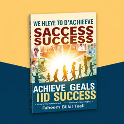A book cover design for 'The Way to Achieve Goals and Success' by Faheem Bilal Teeli