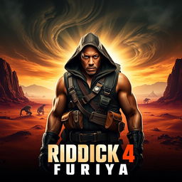 An exhilarating poster for 'RIDDICK 4: Furya (2025)' starring Vin Diesel