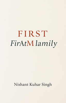 A blank image that features the text 'The First Family' in an elegant font, prominently displayed in the center