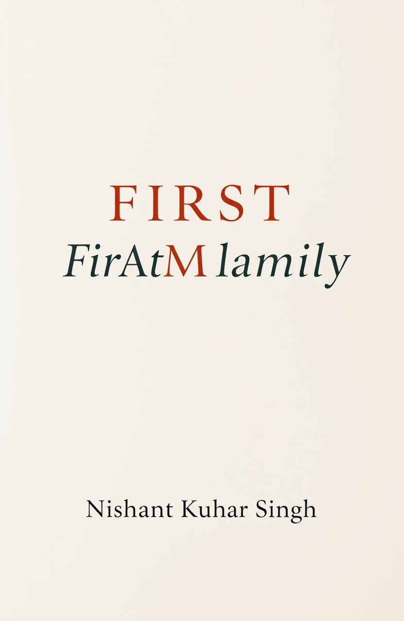 A blank image that features the text 'The First Family' in an elegant font, prominently displayed in the center