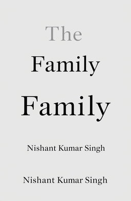 A blank image featuring the text 'The First Family' in bold, elegant font, centered in the middle of the image