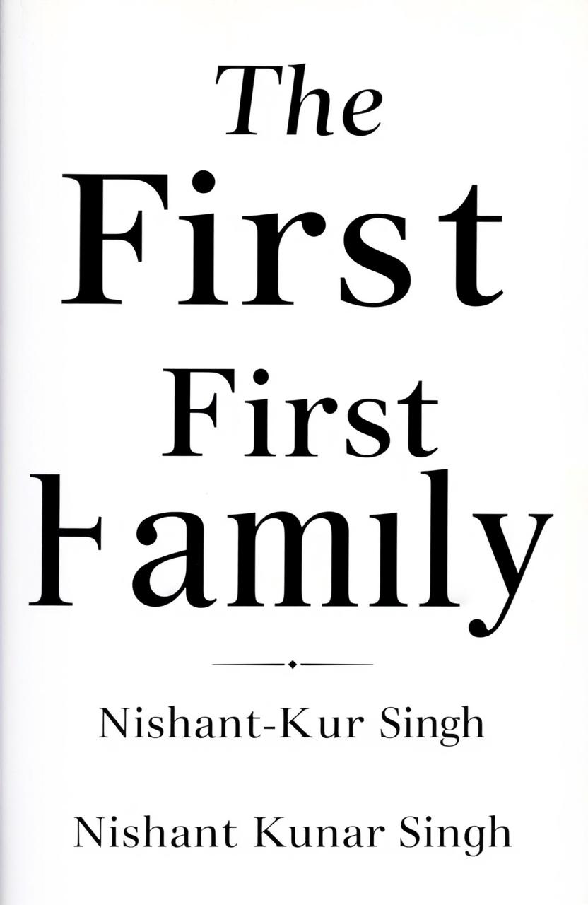 A blank image featuring the text 'The First Family' in bold, elegant font, centered in the middle of the image