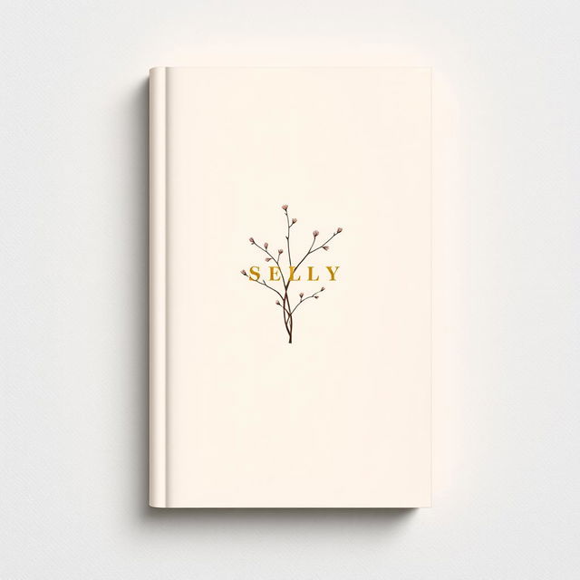 A simple and elegant book cover design featuring a soft textured background in a muted pastel color