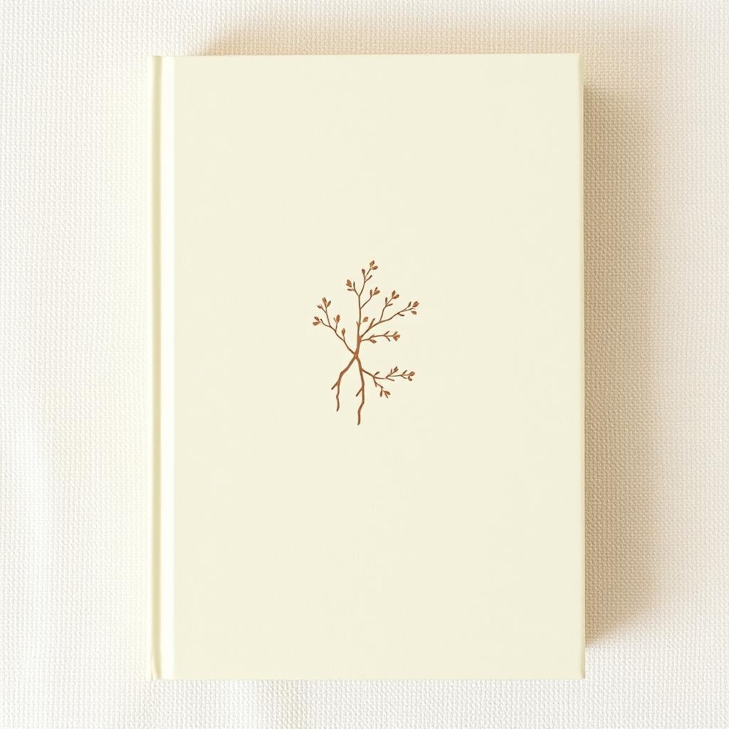 A simple and elegant book cover design featuring a soft textured background in a muted pastel color