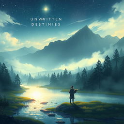 A serene fantasy scene capturing the essence of 'Unwritten Destinies', inspired by the themes of author Taanusiya